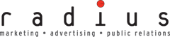 radius advertising logo